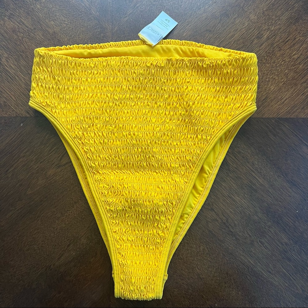 Yellow High Waist L*Space bikini bottoms